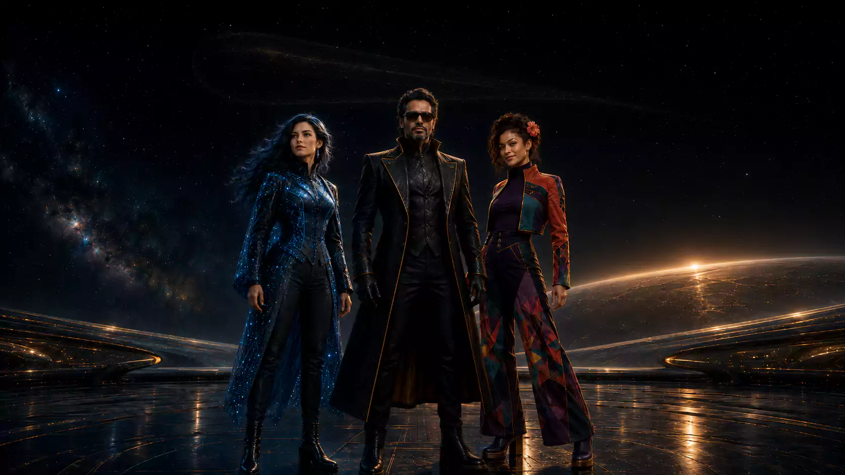 The four souls of the Vibe Dictator Crew aboard Starship Gravitation.
